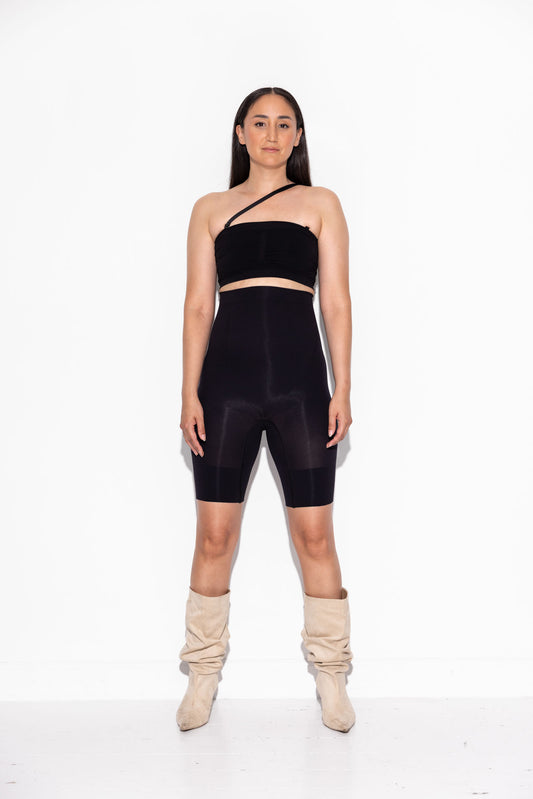 Alfie Shaping Shorts - Black (discreet crotch opening) (Del. February 2026)