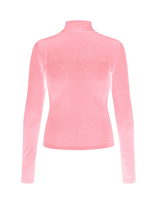 Faye High Neck w/Logo - Cream Pink (Lev. Marts 2026)