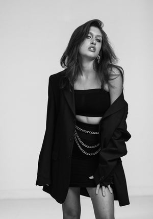 Second Skin High waist tube skirt - Black