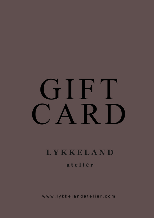 LYKKELAND ateliér gavekort