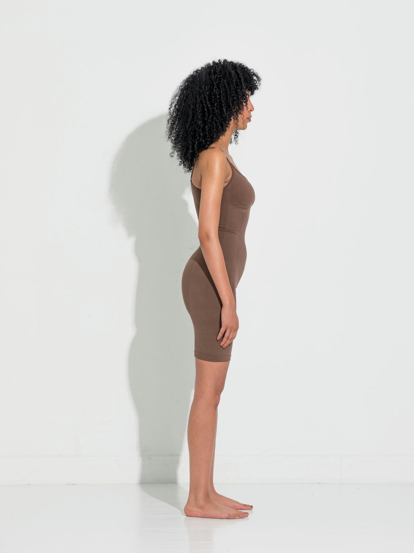 Second Skin Slip Dress - Chocolate (Lev. Februar 2026)