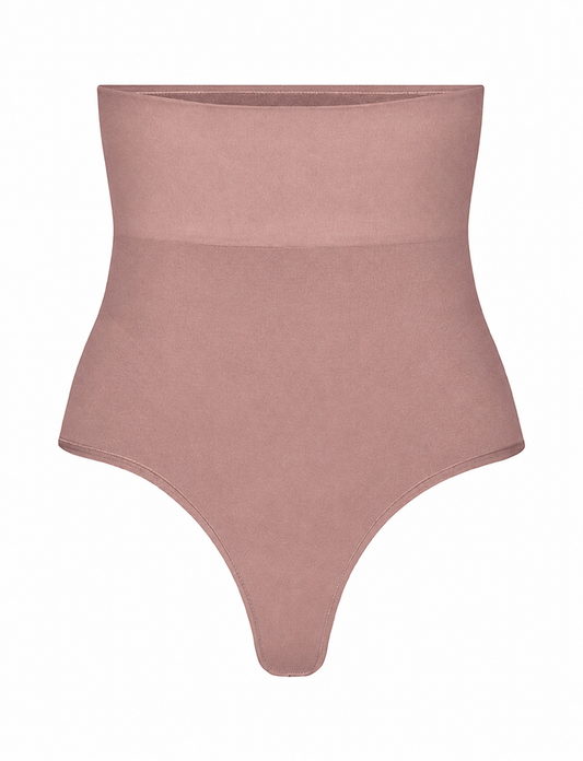 Second Skin High waist thong - Taupe
