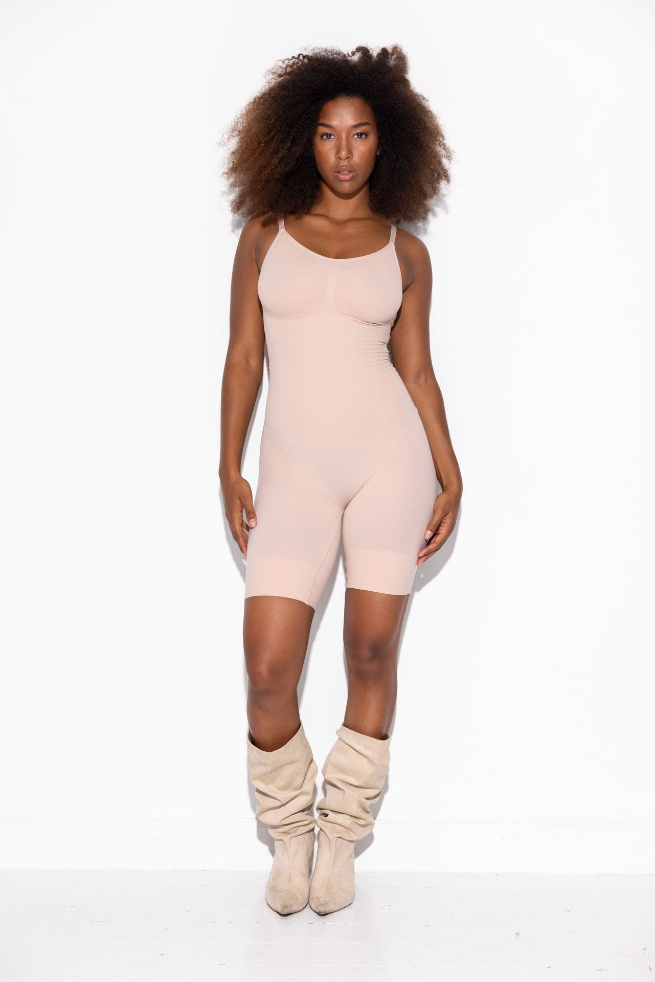 Honey Shaping Bodysuit - Dust Rose (Skjult skridt åbning)  (Lev. Februar 2026)