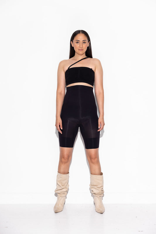 Alfie Shaping Shorts - Black (discreet crotch opening) (Del. February 2026)