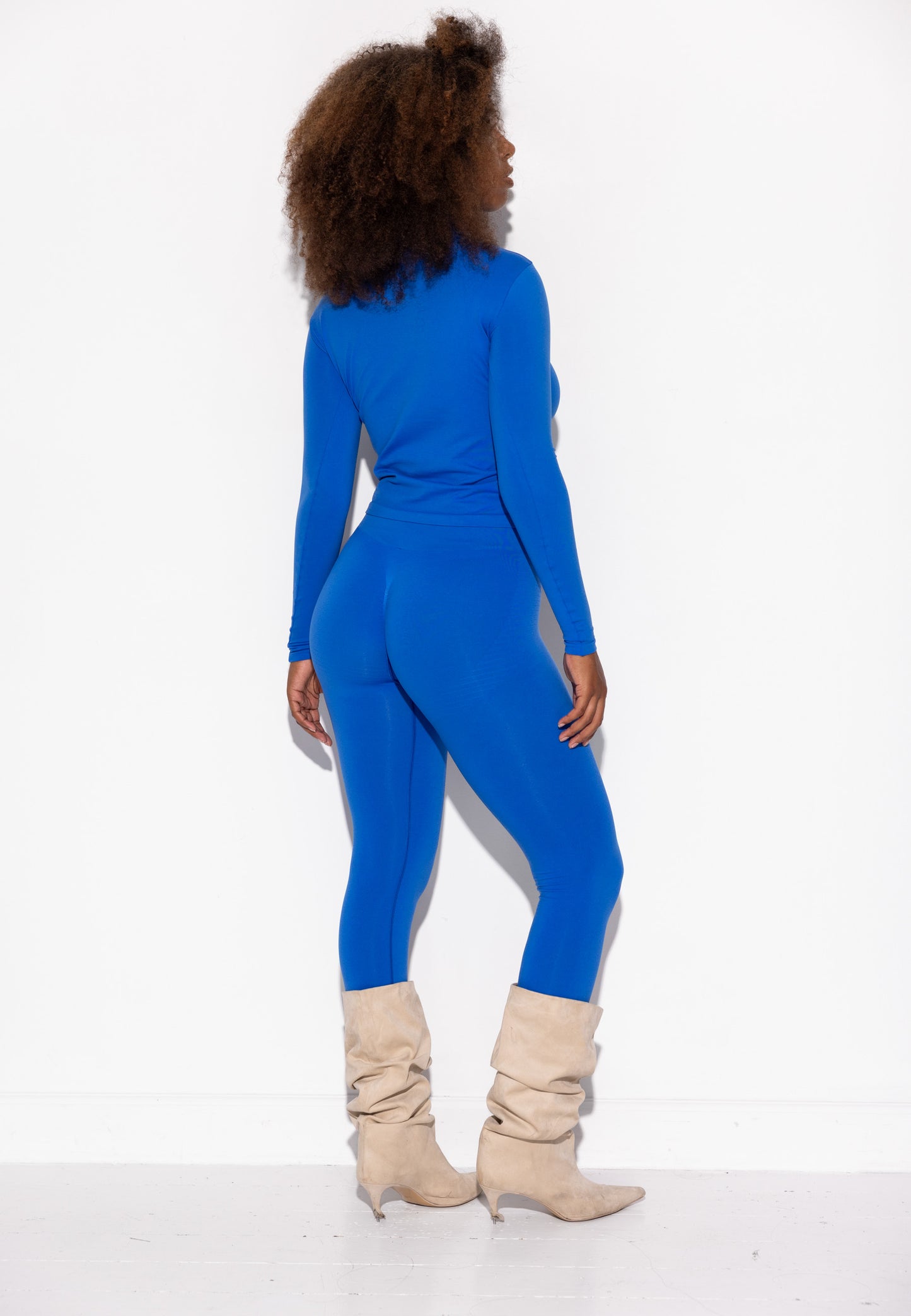 Shilo Scrunch tights w/Logo Functional Comfort - Strong Blue