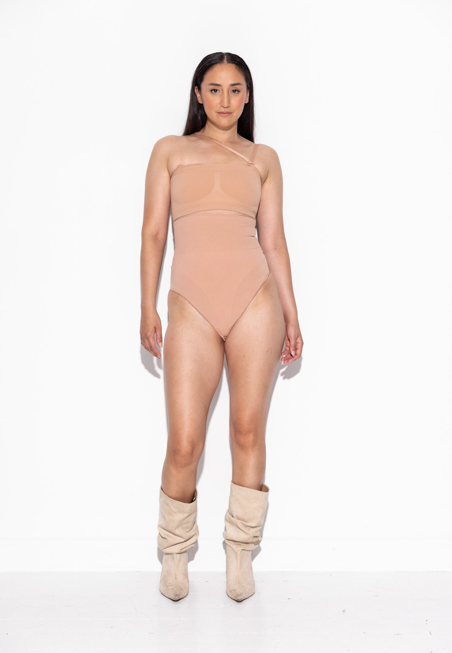 Second Skin High waist thong - Tan