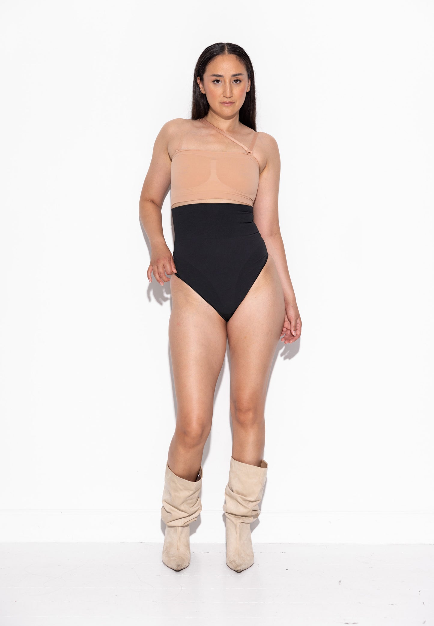 Second Skin High waist thong - Black