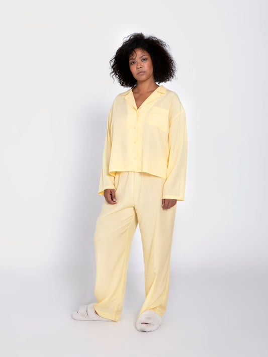 Snuggle pyjamas skjorte - Yellow