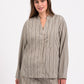 Sleep pyjamas skjorte - dust mint stribe