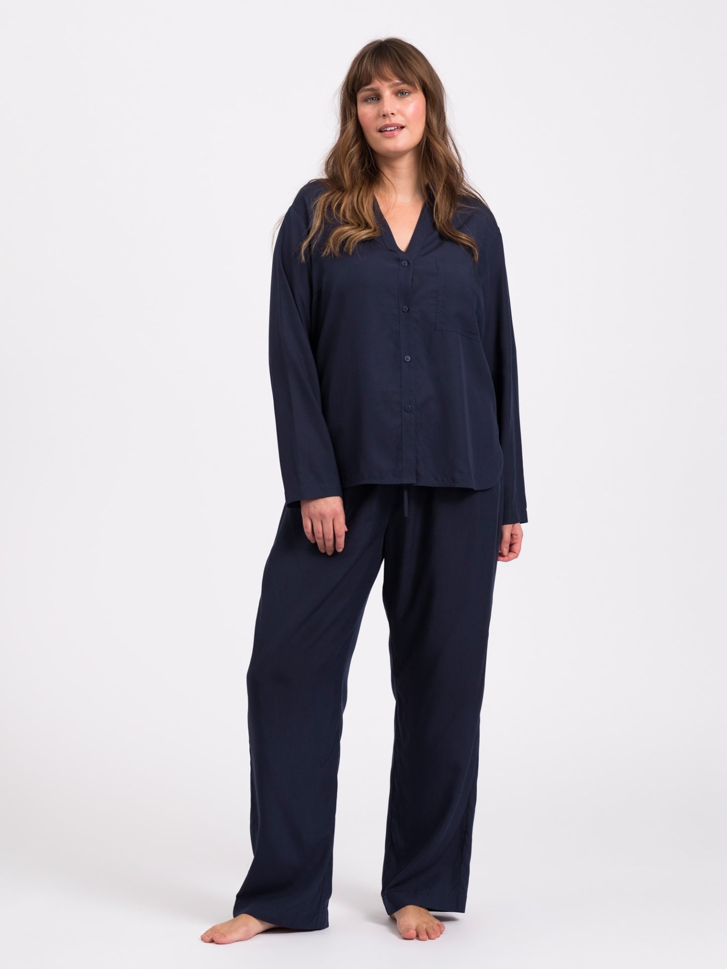 Sleep pyjamas skjorte - Midnight Blue