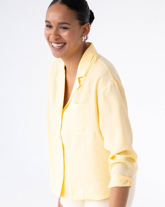 Snuggle pyjamas skjorte - Yellow